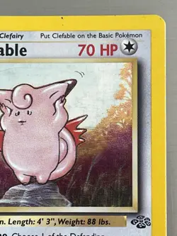 Clefable 1/64 Jungle Set Rare Holo Vintage Pokemon TCG Card MP - Image 2