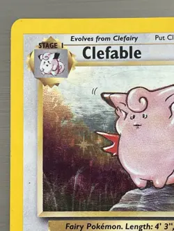 Clefable 1/64 Jungle Set Rare Holo Vintage Pokemon TCG Card MP - Image 3
