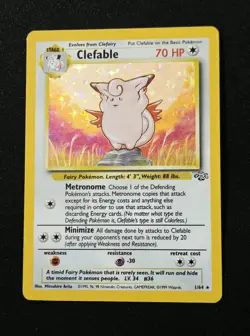 Clefable 1/64 Holo Rare Pokemon Jungle WotC 1999 Wizards Of The Coast TCG - Image 1
