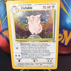 Pokemon TCG Clefable 1/64 Jungle Holo Rare - Image 2