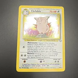 Pokemon TCG - Clefable Holo Rare - Jungle WOTC 1/64 - LP - Image 3