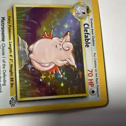 Wizards of the Coast Pokemon TCG Clefable Jungle 1/64 Holo Rare - Image 5