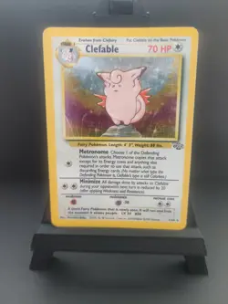 Pokemon TCG Clefable Jungle 1/64 1999 WOTC Holo Rare Card MP - Image 1