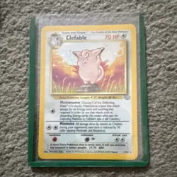Wizards of the Coast Pokemon TCG Jungle Clefable 1/64 Holo Rare English 70 HP - Image 1