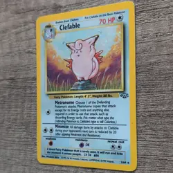 Pokemon TCG Clefable Jungle Holo Rare Card 1/64 English 1999 70 HP - Image 3