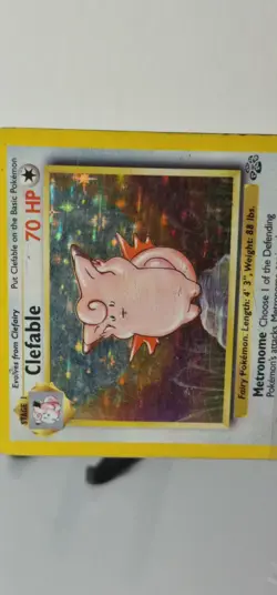 Pokemon TCG Clefable Holo Rare Jungle 1/64 - Image 3