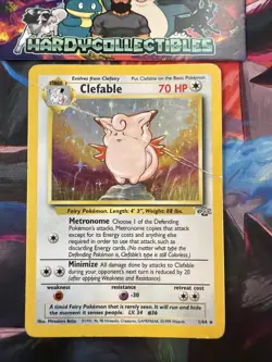 Pokemon TCG Clefable Jungle 1/64 Holo Rare HP - Image 1