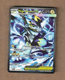 Mega Zeraora ex 114/084 Me05: Pitch Black Holo, Special Illustration Rare - Image 1