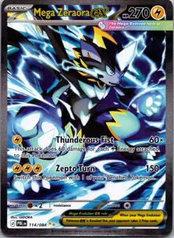 Mega Zeraora ex Holo Special Illustration Rare ME05: Pitch Black 114/084 NM - Image 1