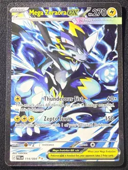 Pokemon Pitch Black Mega Zeraora EX SIR Special Illustration Rare 114/084 - Image 1