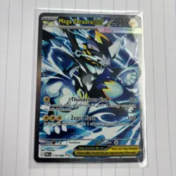 POKEMON MEGA ZERAORA EX 114/084 SPECIAL ILLUSTRATION RARE PITCH BLACK - Image 1