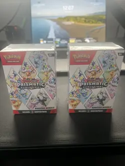 Pokemon TCG Prismatic Evolutions Booster Bundle Brand New Sealed x2 - Image 1