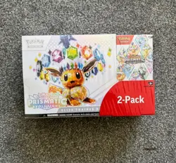 Pokemon TCG Prismatic Evolutions Costco 2 Pack | ETB & Booster Bundle Sealed New - Image 1