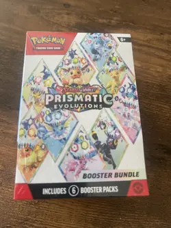 Pokemon TCG Prismatic Evolutions Booster Bundle Box 6 Packs New Sealed. - Image 1
