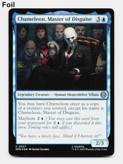 Chameleon, Master of Disguise [Marvel's Spider-Man] MTG NM/M 💧 *Ships Meow!* - Image 1