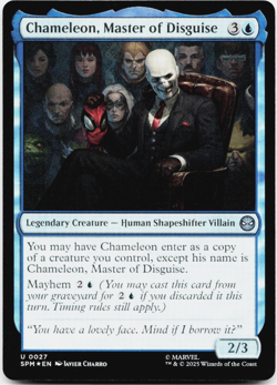 Chameleon, Master of Disguise [Marvel's Spider-Man] MTG NM/M 💧 *Ships Meow!* - Image 3
