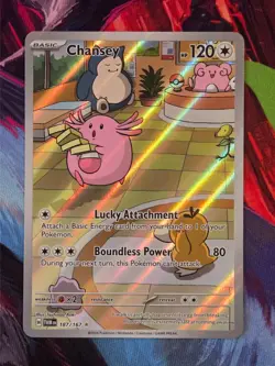 Chansey 187/167 Illustration Rare Twilight Masquerade Pokemon NM/M - Image 1
