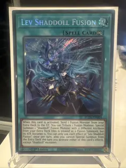 YUGIOH BLGG-EN024 Lev Shaddoll Fusion Secret Rare 1st Edition NM - Image 1