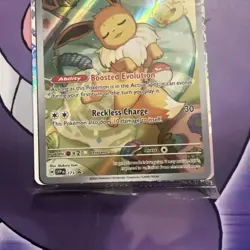 SEALED Pokemon Prismatic Evolutions Eevee SVP 173 Black Star Promo & Sleeves - Image 3