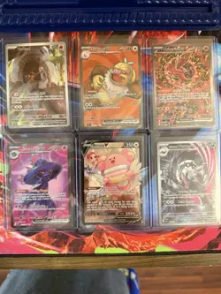 Pokemon TCG Full Art Foil 6 Card Lot Torkoal 172/167 Slaking ex 227/191 - Image 1