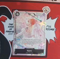 Nami OP15-086 SR Alt Art One Piece Card ENGLISH - Image 1