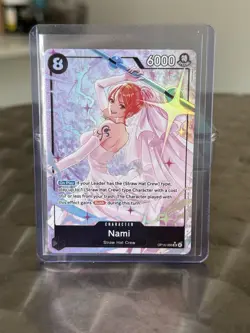 One Piece Card Game Nami OP15-086 SR Alt Art Wedding Celebration - Image 1