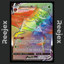 Orbeetle VMAX - 186/185 - Secret Rare - Vivid Voltage - Pokemon Card - NM/M - Image 1