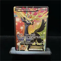 Pokemon TCG XY Xerneas EX 146/146 Ultra Rare Holo Full Art 2 Corner Creases - Image 1