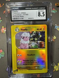 2002 Pokemon Expedition FLAAFFY 77/165 REVERSE HOLO LP e-Reader Vintage - Image 1