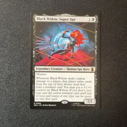 Black Widow, Super Spy 089 Marvel Super Heroes MTG MSH regular - Image 1
