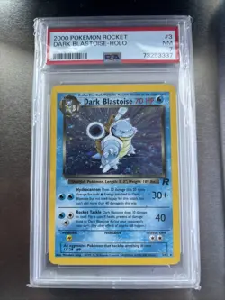 Pokemon TCG Dark Blastoise 3/82 Team Rocket Rare Holo Card Psa 7 - Image 1