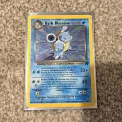 Dark Blastoise 3/82 Team Rocket Holo Rare Pokemon TCG Card English 2000 WOTC - Image 1