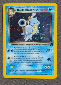 Pokemon TCG Dark Blastoise 3/82 - Team Rocket Holo Rare WOTC Card MP - SWIRL ꩜ - Image 1