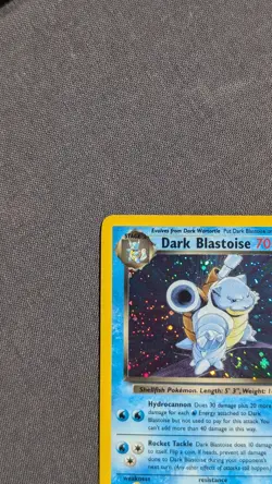 Pokemon TCG Dark Blastoise 3/82 - Team Rocket Holo Rare WOTC Card MP - SWIRL ꩜ - Image 3