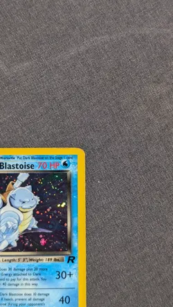 Pokemon TCG Dark Blastoise 3/82 - Team Rocket Holo Rare WOTC Card MP - SWIRL ꩜ - Image 4