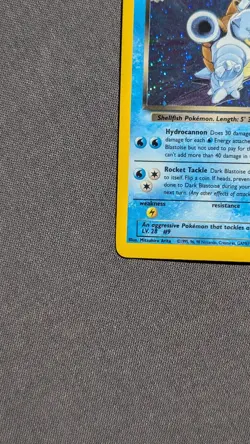 Pokemon TCG Dark Blastoise 3/82 - Team Rocket Holo Rare WOTC Card MP - SWIRL ꩜ - Image 5