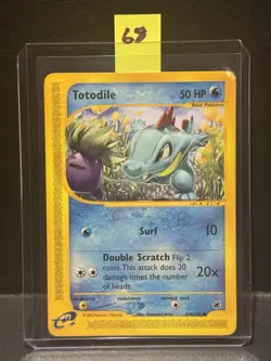 Pokemon TCG - Totodile 💦🐊 134/165 Expedition Non Holo E-Series Card LP - Image 1