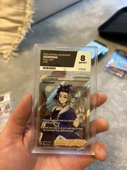 Pokemon TCG Astral Radiance Adaman Trainer Full Art Card 181/189 ACE 8 - Image 1