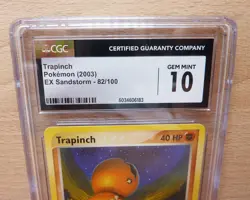CGC GEM MINT 10 Trapinch 82/100 EX Sandstorm Pokemon 2003 TCG - Image 2