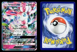 SYLVEON GX 92/145 HOLO ULTRA RARE GUARDIANS RISING POKEMON MP - Image 3