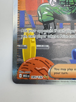 Lt. Surge's Bargain SIR Holo 185/132 Mega Evolution Pokemon Card NM - Image 3