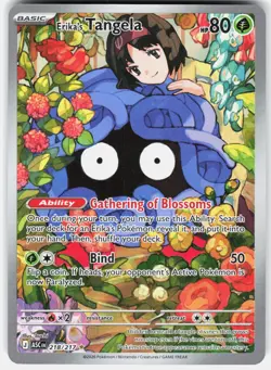 Pokemon Erika's Tangela 218/217 Ascended Heroes Pokemon Holo NM - Image 1