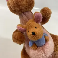 Disney Gund Winnie The Pooh 100 Acre Collection 9" Kanga & Roo Plush VTG USED - Image 4