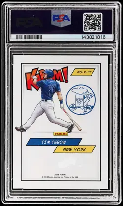 2018 Panini Kaboom! Tim Tebow #K-TT PSA 9 Football Mint - Image 2