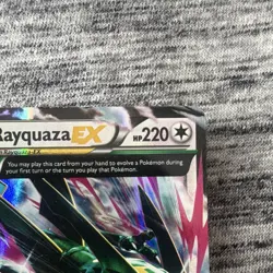 The Pokemon Company M Rayquaza EX Full Art Holo 76/108 220HP EN - Image 3