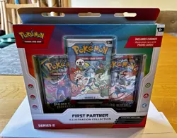 Pokemon TCG First Partner Illustration Collection Series 2 Box Mint Sealed - Image 1