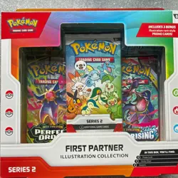 Pokemon TCG First Partner Illustration Collection Series 2 Box Promo 3 Cards - Image 1