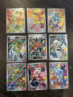 Pokemon TCG | First Partner Series 2 Illustration Collection Full Set Of 9 NM - Image 1