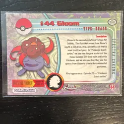 Pokemon TCG Gloom 44 Topps Chrome Spectra-Chrome TV Animation Holo Eng 1999 - Image 2