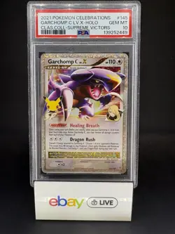 Garchomp C lv. X PSA 10 145/147 - Pokemon Celebrations - Pokemon Card TCG - Image 1